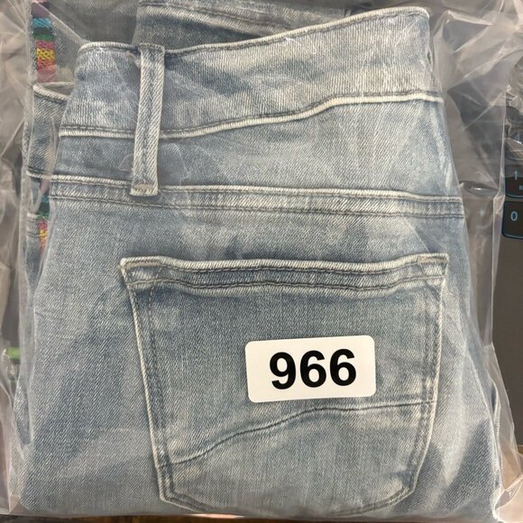 Driftwood Jackie Skinny Jeans Light Wash rainbow stripe Women’s Size 26 - Picture 11 of 11